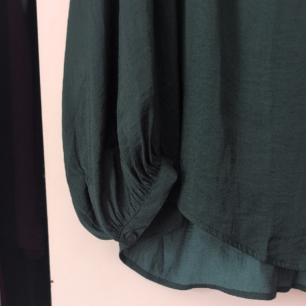 a new day Dark Green Blouse - Picture 3 of 5